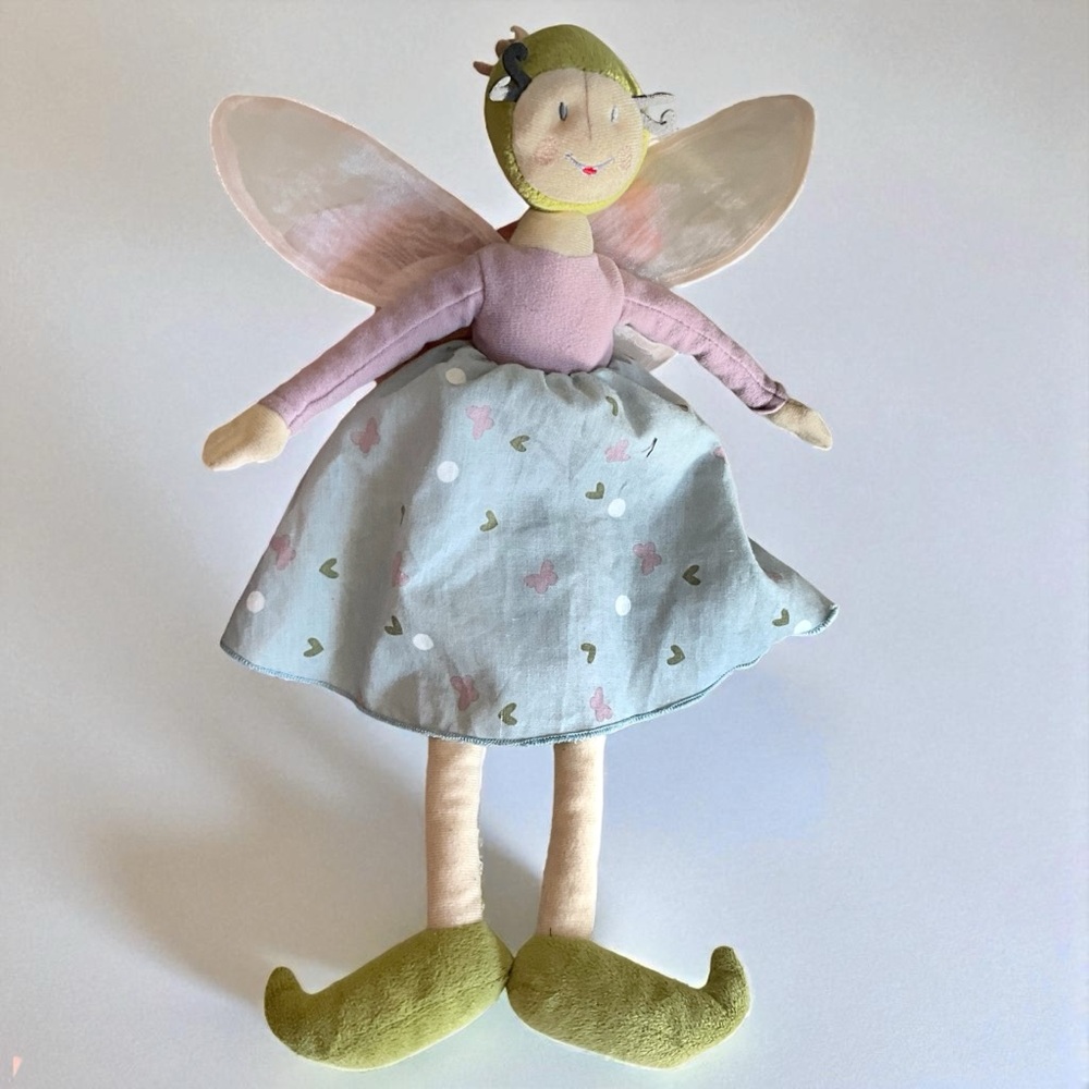 IKEA Silvertarna Plush Soft Fairy Princess Doll w/ Butterfly Wings 14”